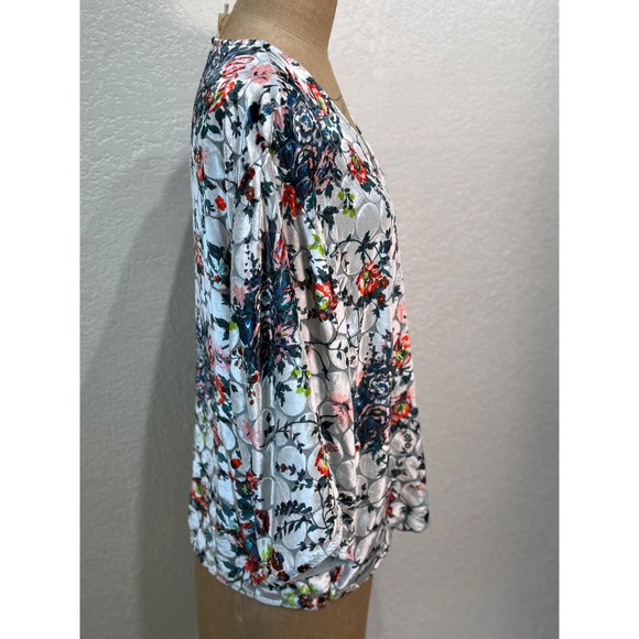 Anthropologie Floral Wrap Top - Multicolor - Picture 5 of 11